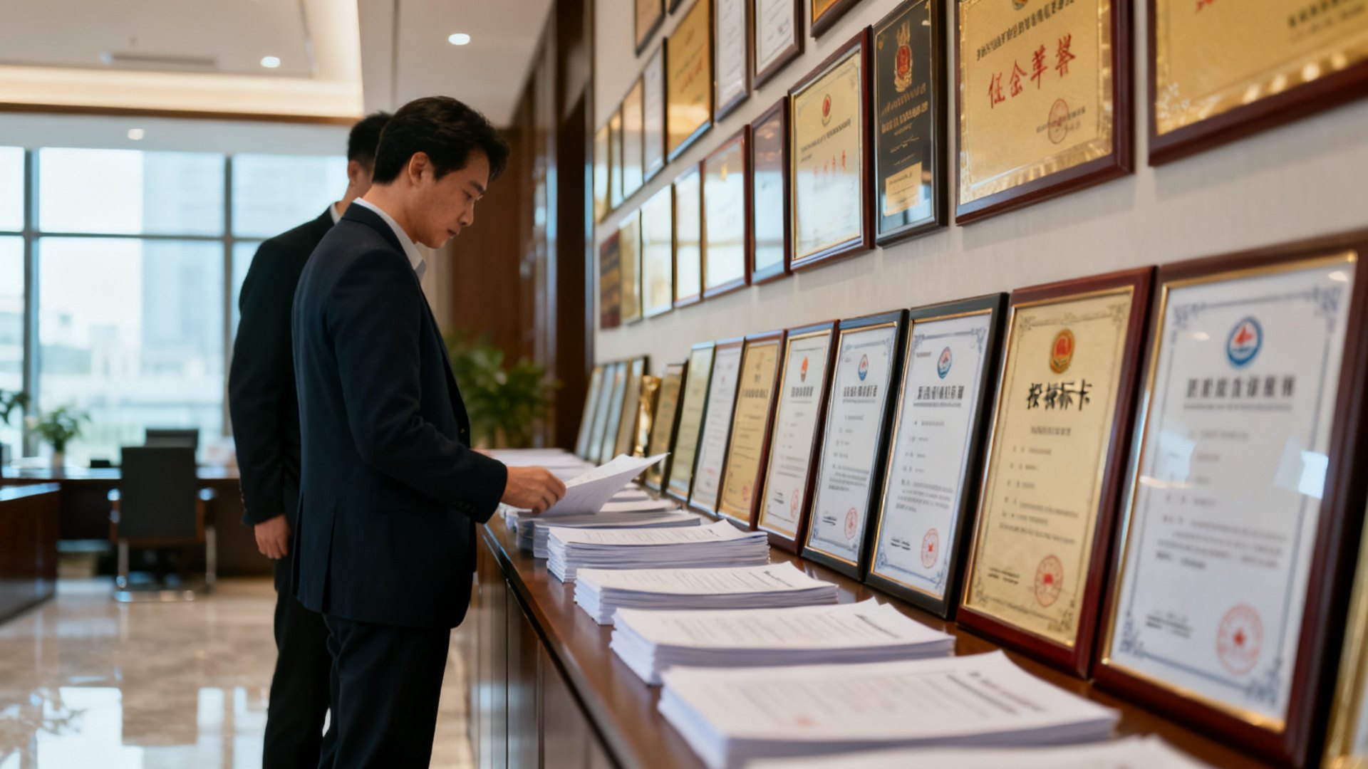 拍摄供应商怎么验资质？双证齐全与投标合规的完整验厂指南